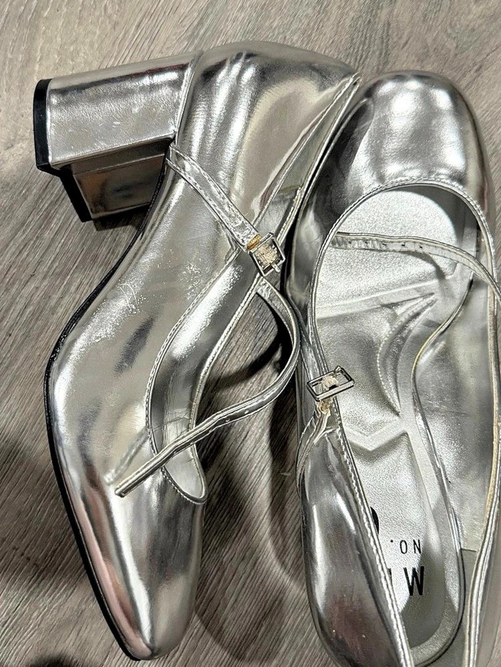 MIX No. 6 Breena Mary Jane Pump Silver US 6